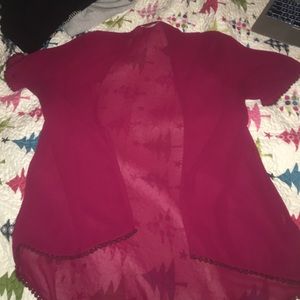 Chiffon high-low "cover up"