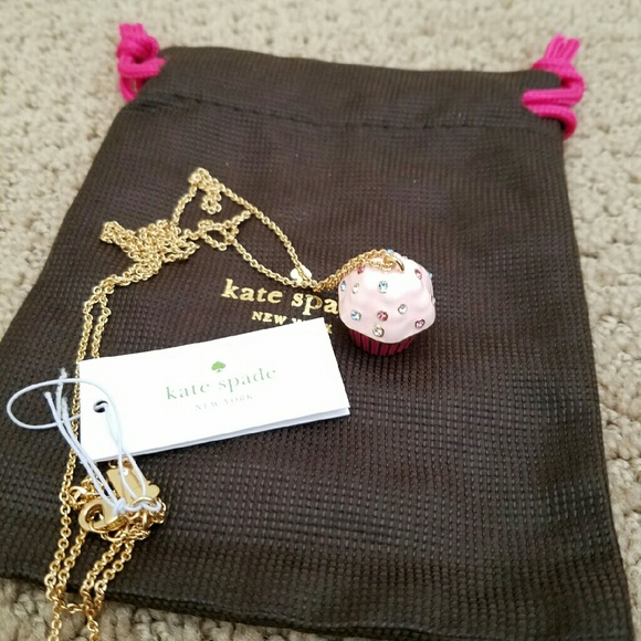 Kate Spade NWT Take the Cake cupcake pendant