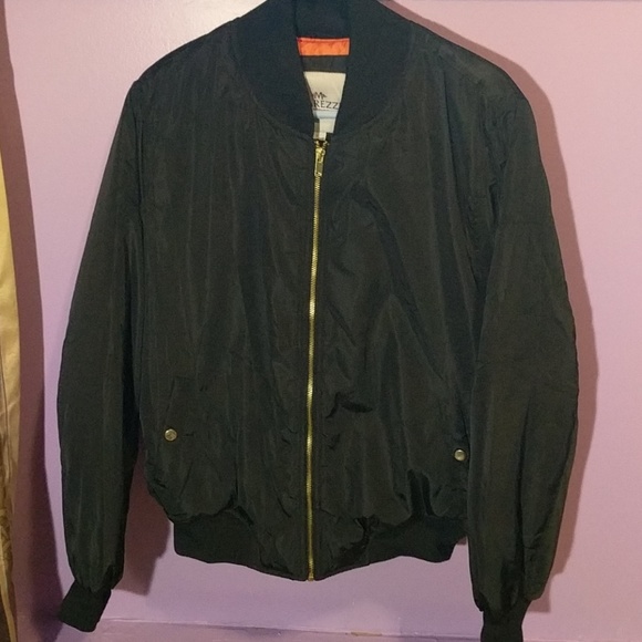 Black bomber jacket
