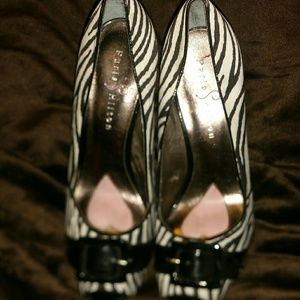 Paris Hilton zebra print heels