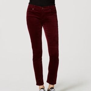 Ann Taylor Loft Skinny Velvet Pants