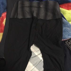 Lululemon leggings black and grey