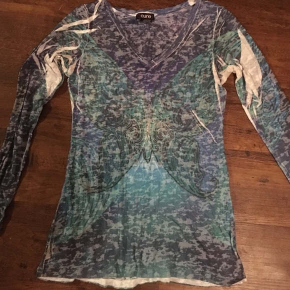 Cute burnout long sleeve