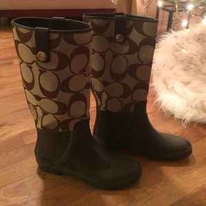 Authentic Coach rain boots!
