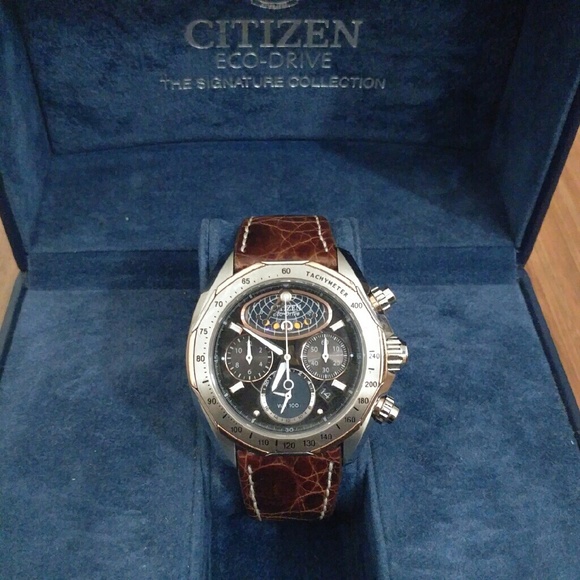 Citizen Signature Eco-Drive Moonphase Flyback Wris