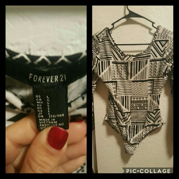 Tribal print body suit