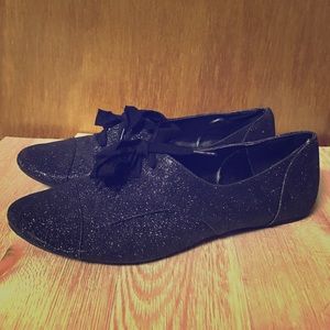 Black Glitter Shoes