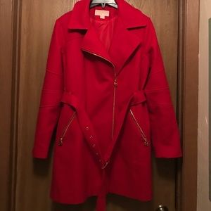 Michael Kors Red Wool Jacket. Size XL.