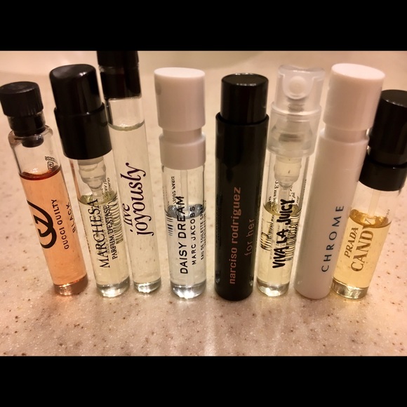 Mini Perfume Samples Juicy, Clean, Marx Jacobs etc