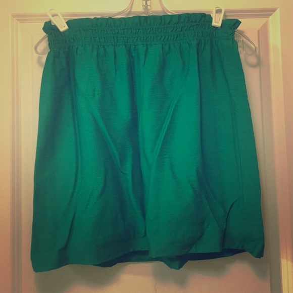 J. Crew Seafoam Green Crinkle Skirt