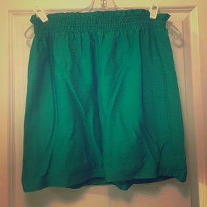 J. Crew Seafoam Green Crinkle Skirt