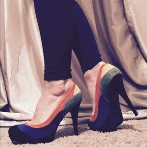 Sexyass multi-colored platform stiletto