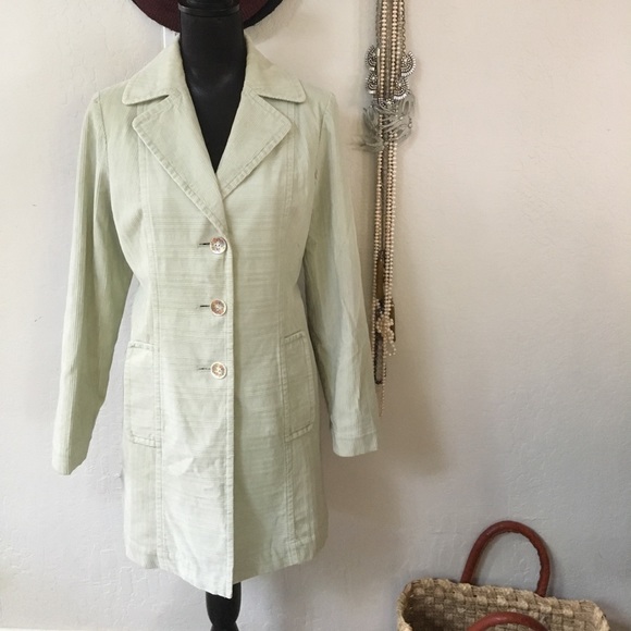 J. Jill light green coat - Picture 4 of 8