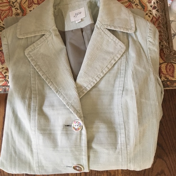 J. Jill light green coat - Picture 3 of 8