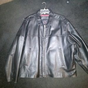 Its a never been worn, brand new leather jacket