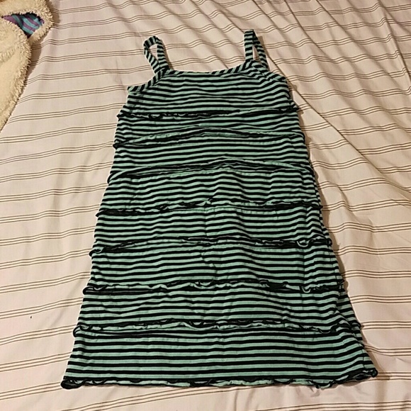 Hanna andersson girls striped dress s/m