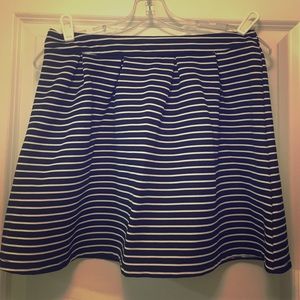 Blue Rain Striped Skirt