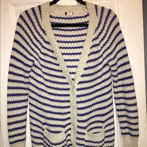J Crew Striped Boyfriend Sweater