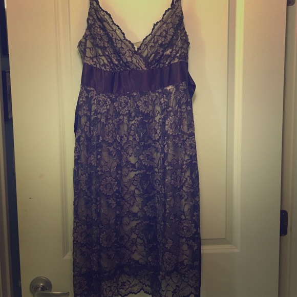 Necessary Objects Lace Baby Doll Cut Dress
