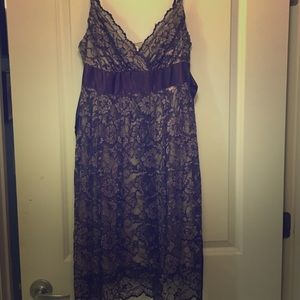 Necessary Objects Lace Baby Doll Cut Dress