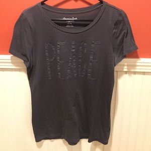 Gray "peace" T shirt