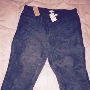 BNWT J CREW GARMENT DYED CHARCOAL GRAY CORDS!!