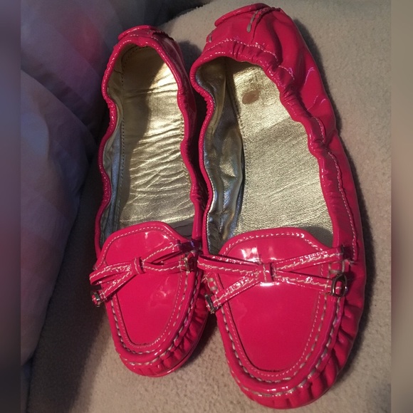 Hot Pink Coach Moccasins