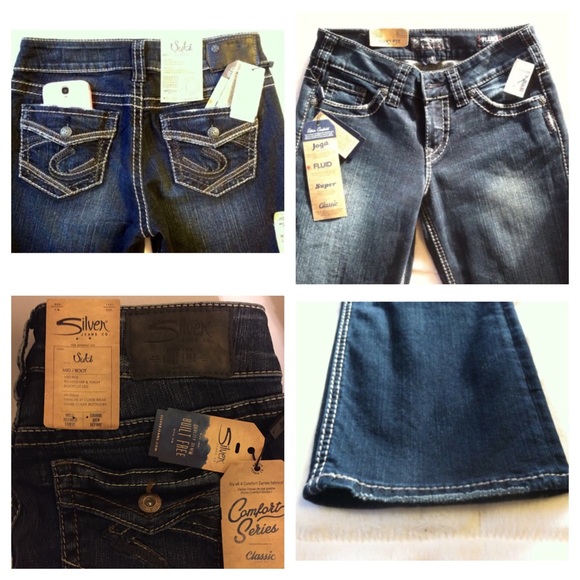 Silver Suki Mid Rise Slim Bootcut (2 pair) - Picture 3 of 5