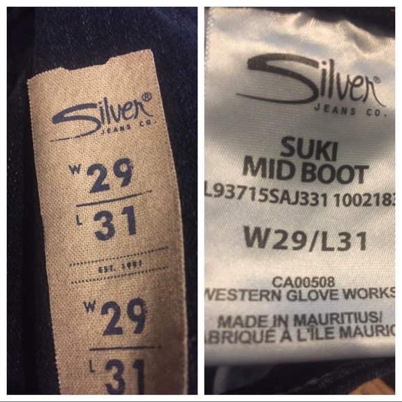 Silver Suki Mid Rise Slim Bootcut (2 pair) - Picture 4 of 5