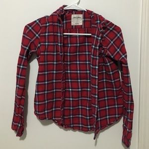abercrombie kids red flannel