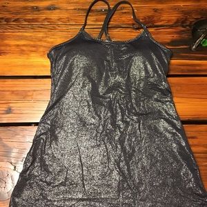 Beyond Yoga metallic top