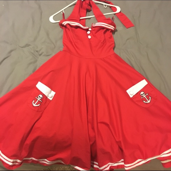 Hell Bunny Vixen Pinup Red Dress 💃🏻
