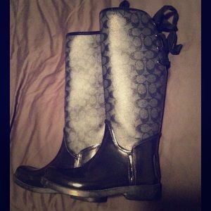 COACH RAIN BOOTS