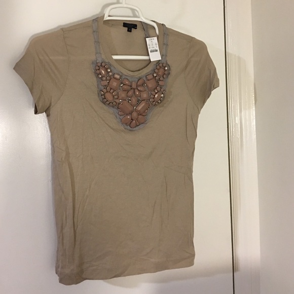 JCrew jeweled t shirt NWT M