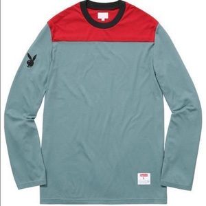 Supreme football l/s blue