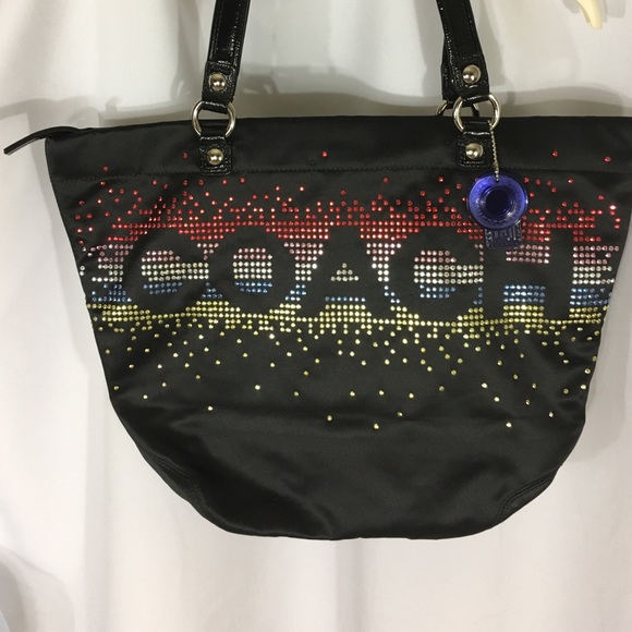 NEW COACH Limited Edition 3D Rhinestone Poppy Tote