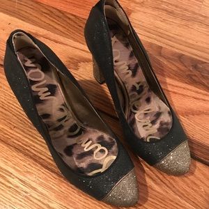 Sam Edelman Black/Gold Heels!