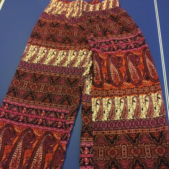 Printed Palazzo Pants - Picture 1 of 3