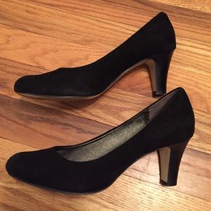 Banana Republic Black Suede Heels