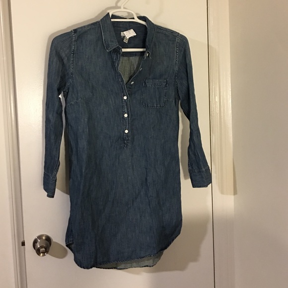 JCrew denim chambray dress beach coverup