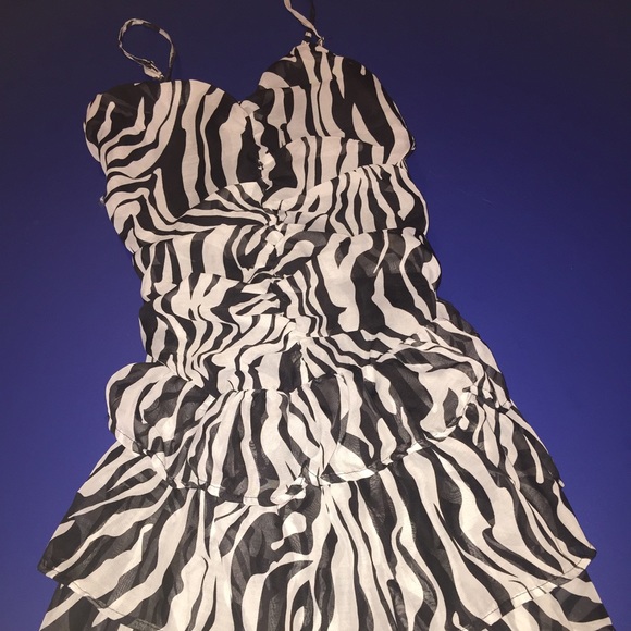 Zebra print dress