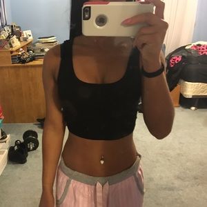 Black crop top