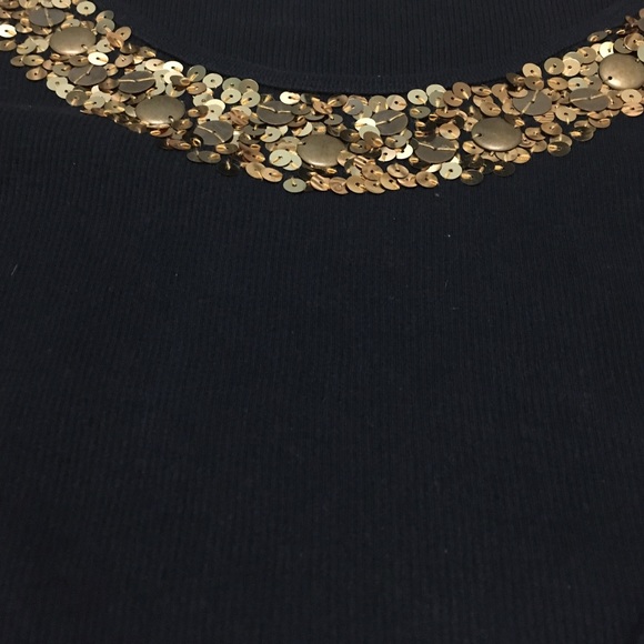 1DAYSALE! Michael Kors Black Sequin Top - Picture 3 of 3