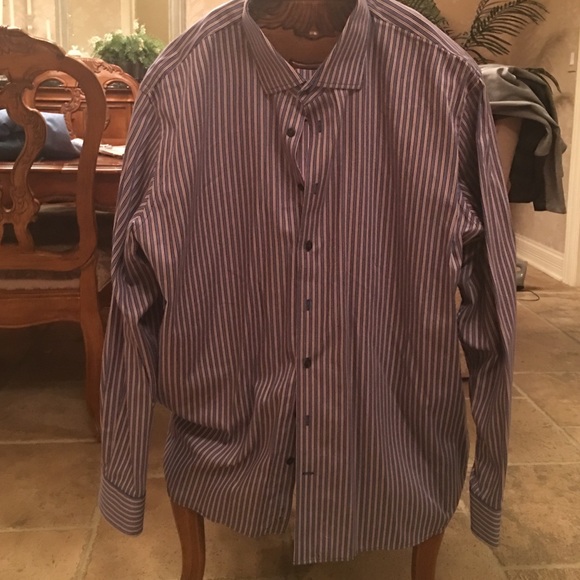 Men's stripe button down