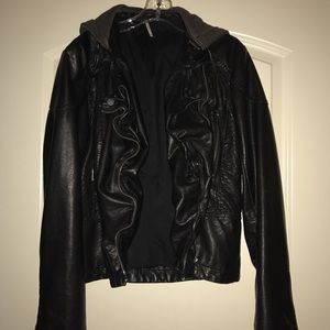 Free people leather jacket