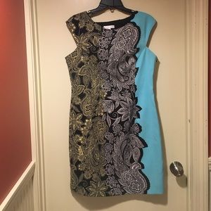 Formal parsley print dress