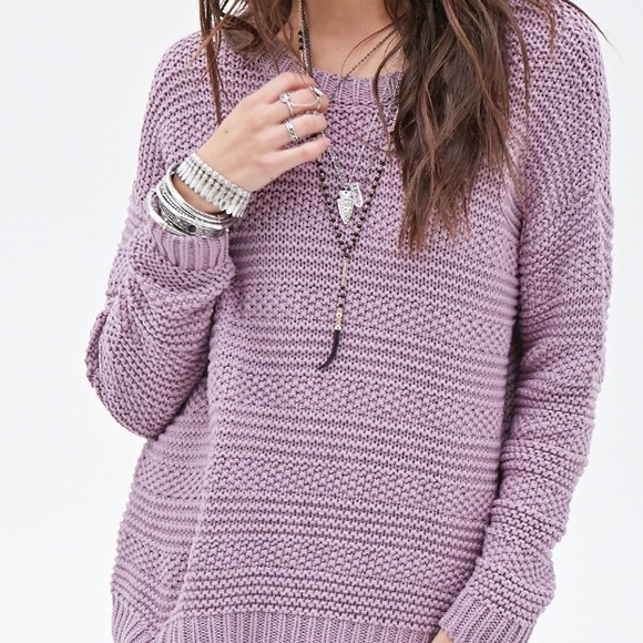 Purple textured sweater - Picture 1 of 3