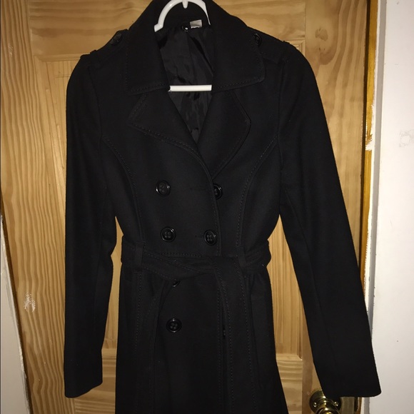 H&m trench in black