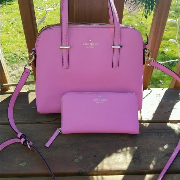 Kate Spade Rouge Pink Purse and Wallet Set