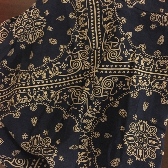 Navy Patterned Skort - Picture 2 of 2